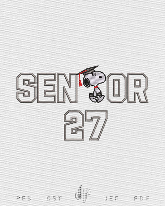 Snoopy Senior Applique 27 - Dynamic Punch