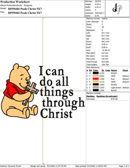 Pooh x All Things Through Christ