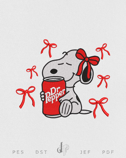 Snoopy Bow x Dr Pepper