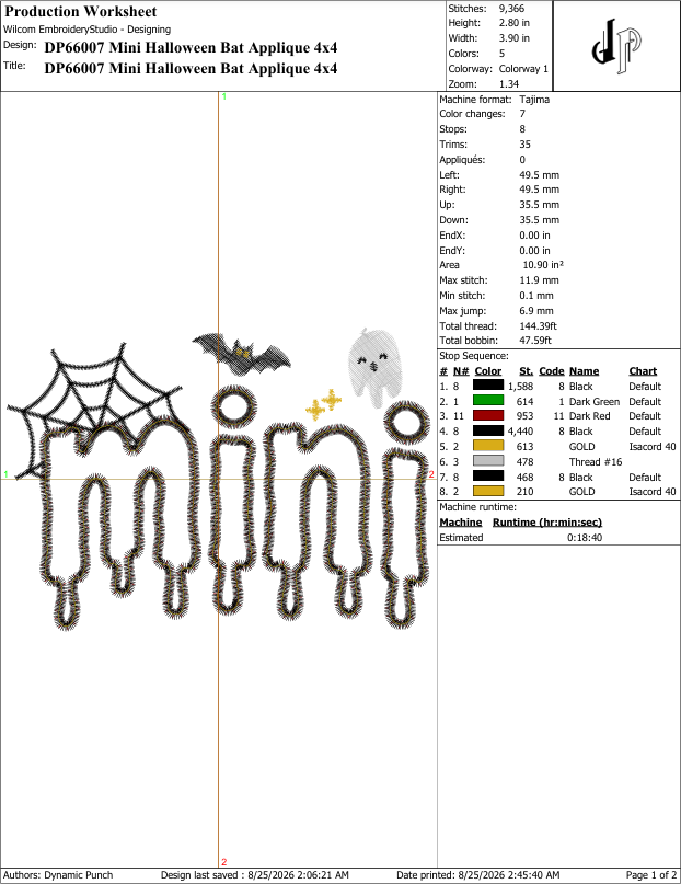 Mini Halloween Applique