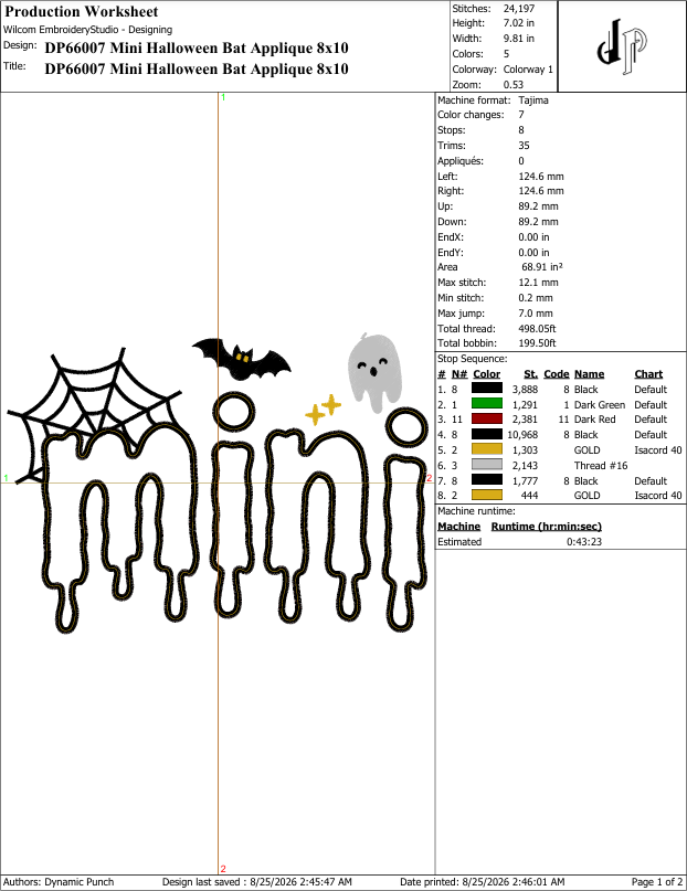 Mini Halloween Applique