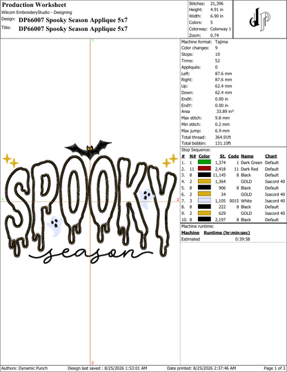 Spooky Season Applique