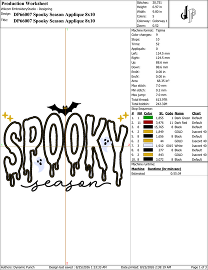 Spooky Season Applique