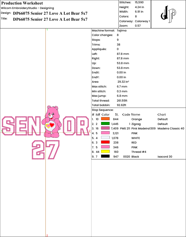Senior Love A Lot Bear