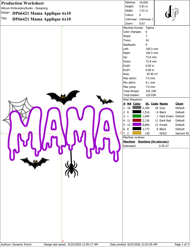 Mama Applique Halloween