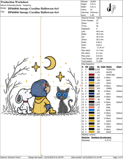 Snoopy Coraline Halloween