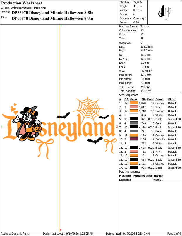Disneyland Minnie Halloween