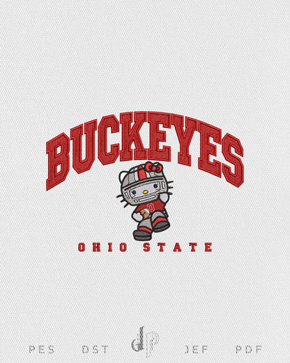 Hello Kitty x Ohio State Buckeyes
