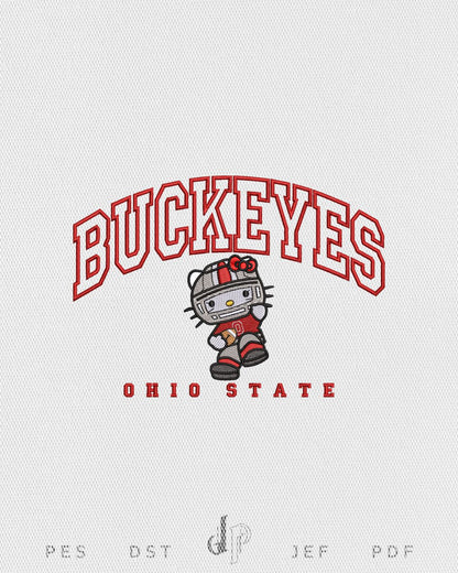 Hello Kitty x Ohio State Buckeyes