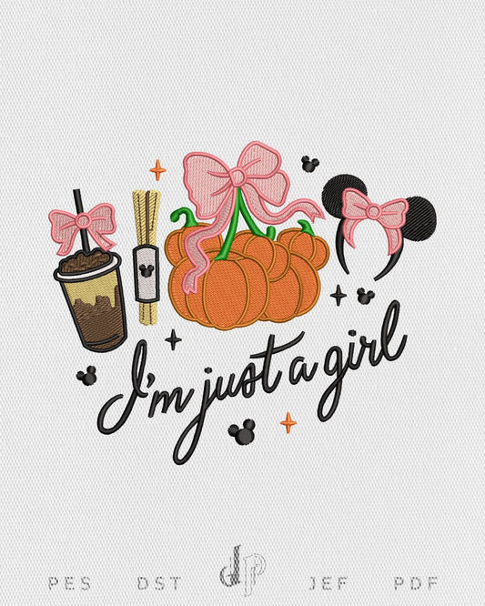 Just A Girl Pumpkin