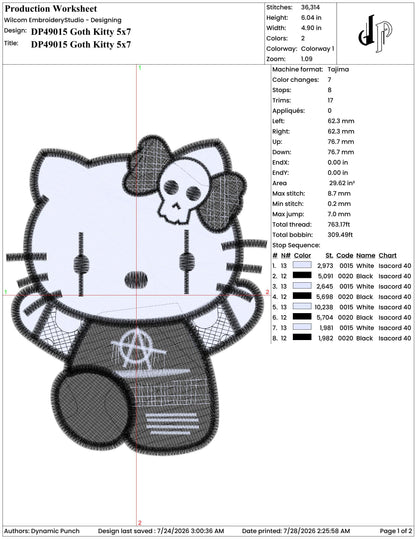 Hello Goth Kitty