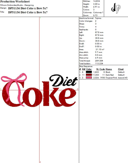 Diet Coke x Bow
