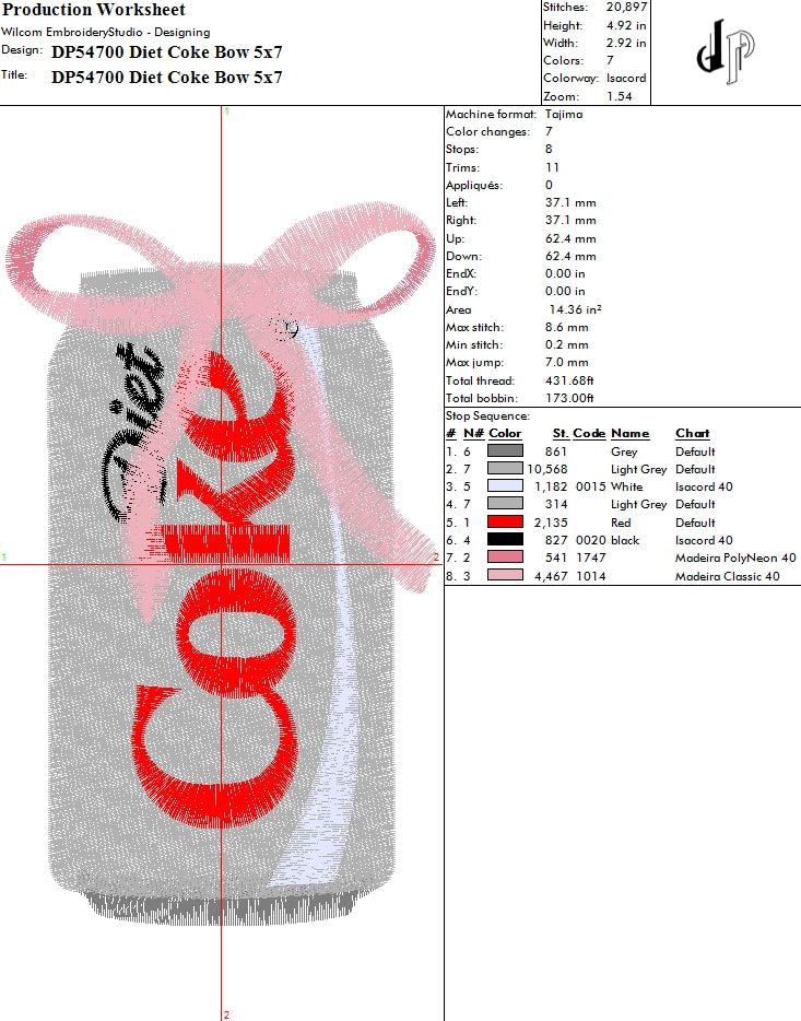 Diet Coke Bow