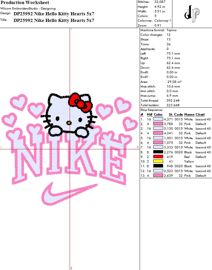 Nike Hello Kitty Hearts
