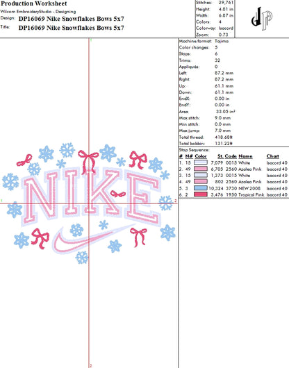 Nike Snowflakes Bows