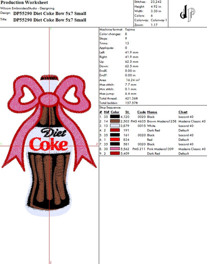 Diet Coke Bow