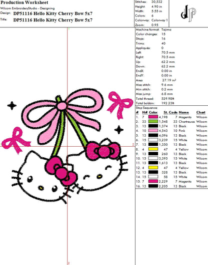 Hello Kitty Cherry Bow