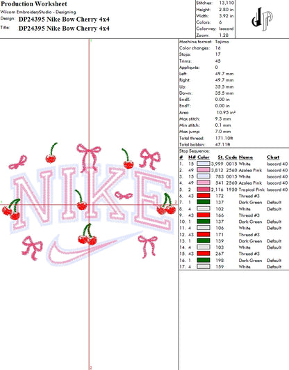 Nike Bow Cherry