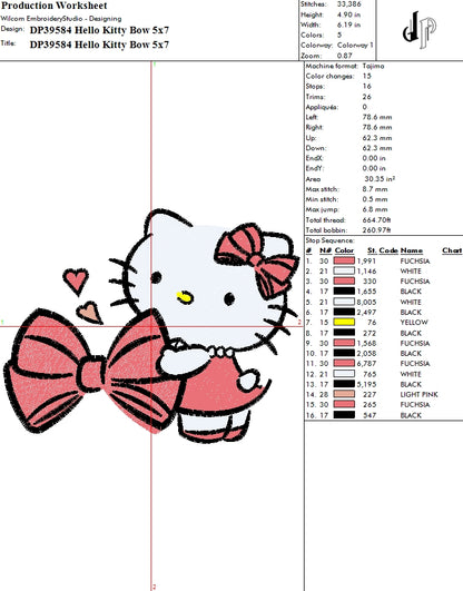 Hello Kitty Bow