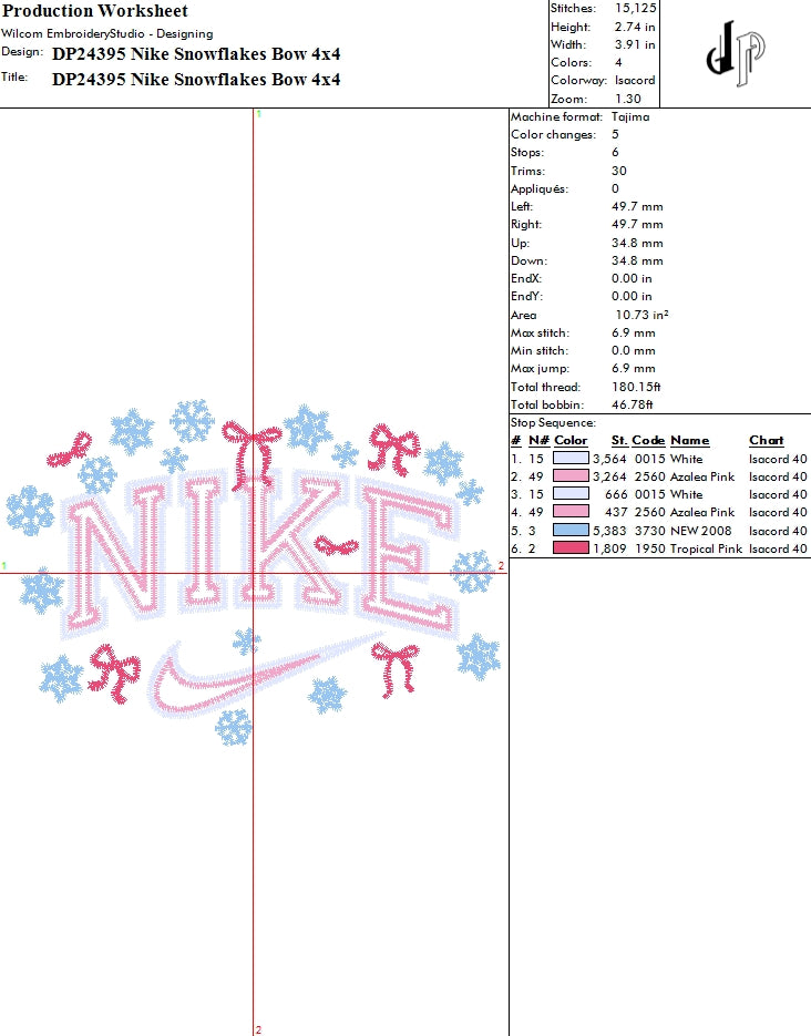 Nike Snowflakes Bow