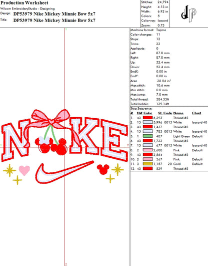 Nike Mickey Minnie Bow