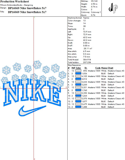 Nike Snowflakes