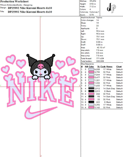 Nike Kuromi Hearts