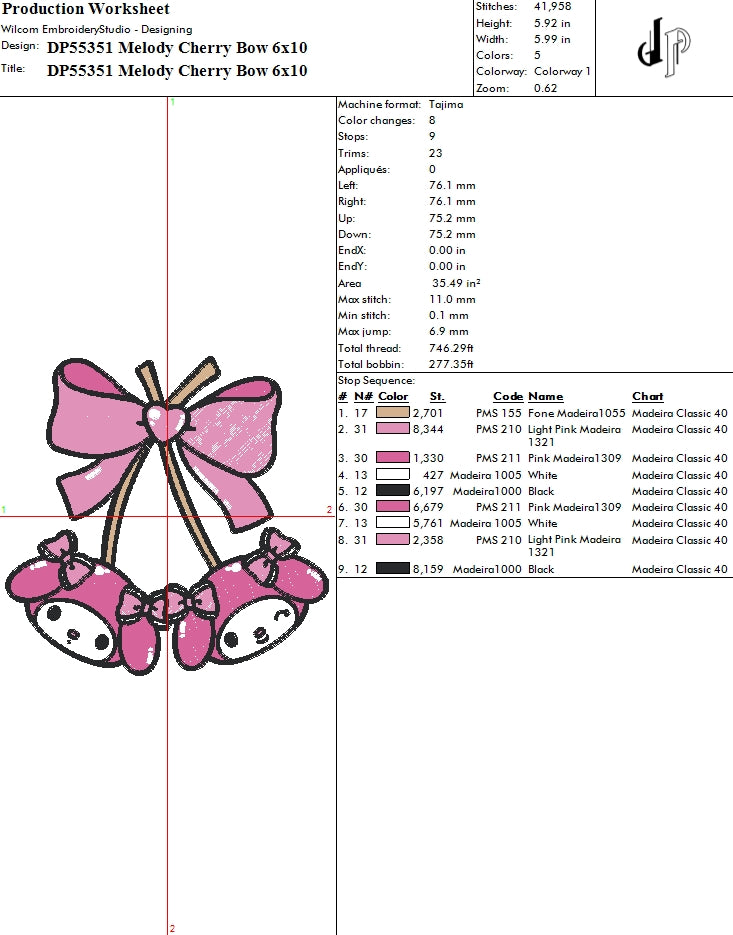 Melody Cherry Bow