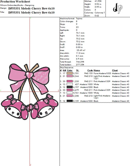 Melody Cherry Bow