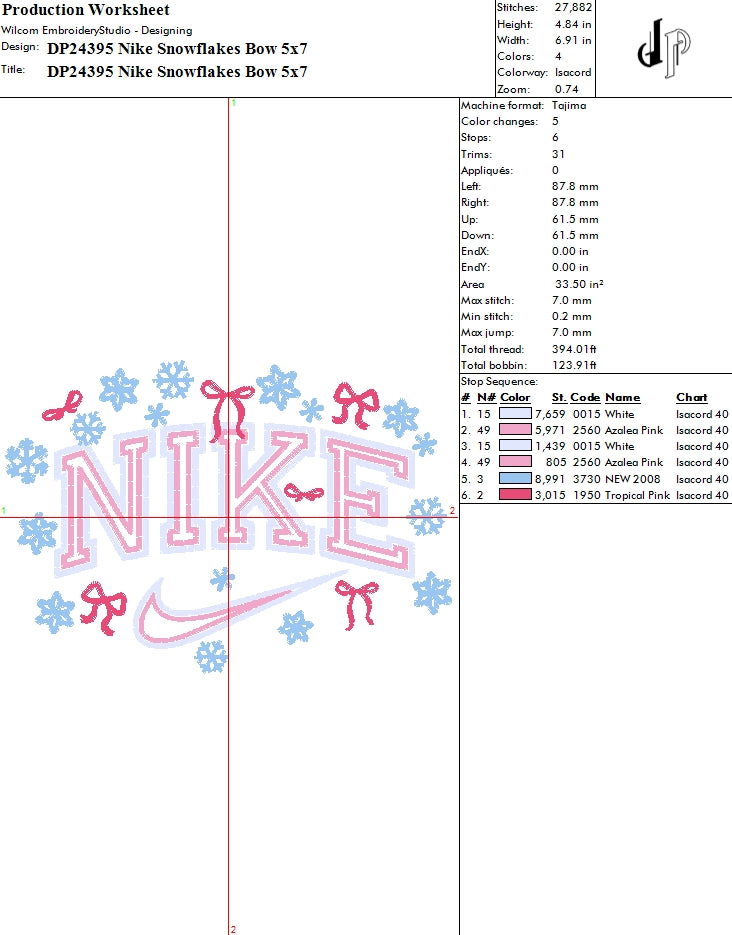 Nike Snowflakes Bow