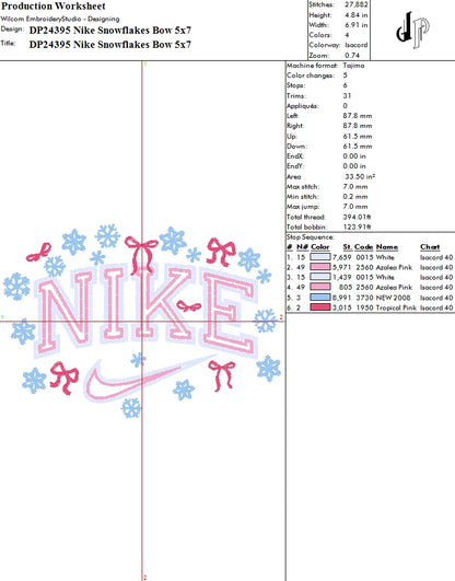 Nike Snowflakes Bow