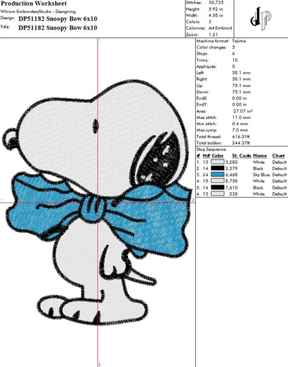 Snoopy Bow
