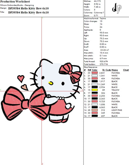 Hello Kitty Bow