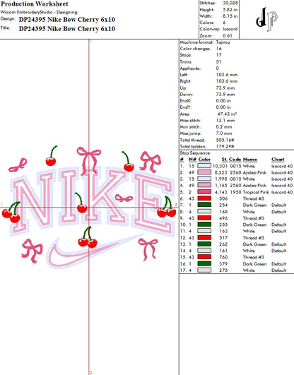 Nike Bow Cherry