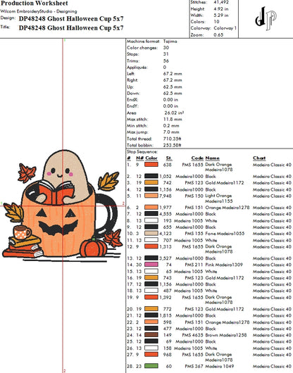 Ghost Halloween Cup