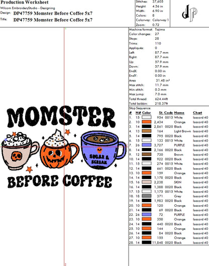 Momster Before Coffee
