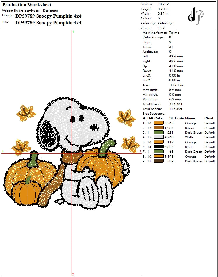 Snoopy Pumpkin