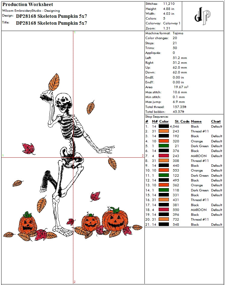 Skeleton Pumpkin