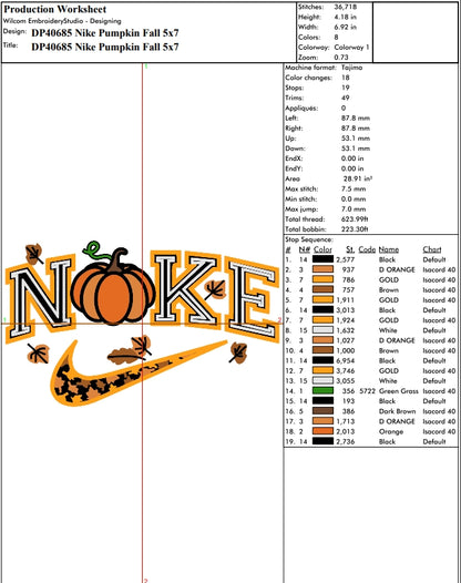 Nike Pumpkin Fall