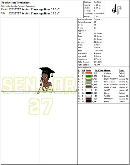 Senior Tiana Applique 27
