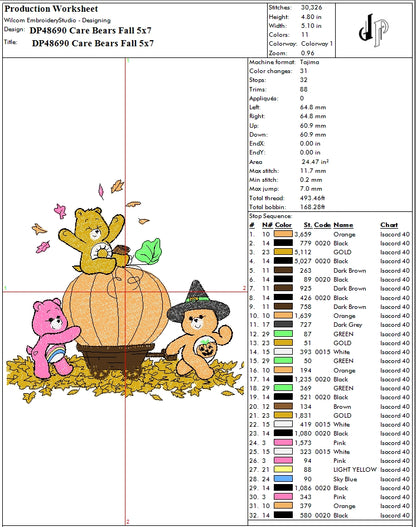Care Bears Fall