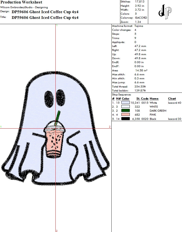 Ghost Iced Coffee Cup