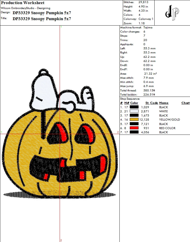 Snoopy Pumpkin