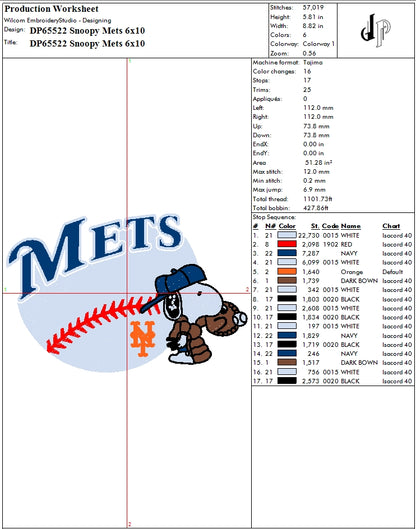 Snoopy NY Mets
