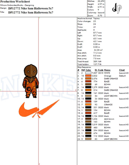 Nike Sam Halloween