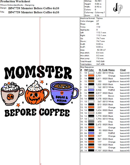 Momster Before Coffee