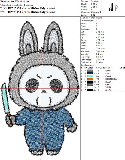 Labubu Michael Myers
