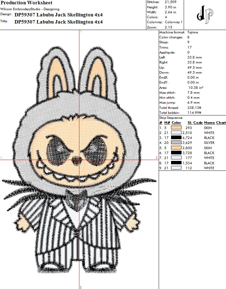 Labubu Jack Skellington
