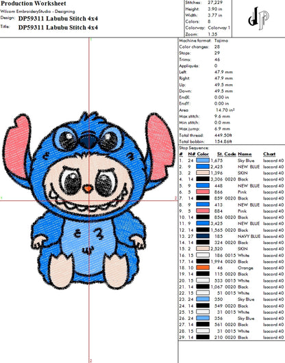 Labubu Stitch