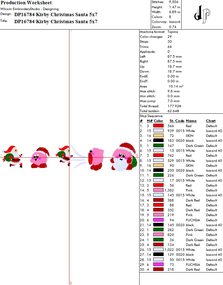 Kirby Christmas Santa
